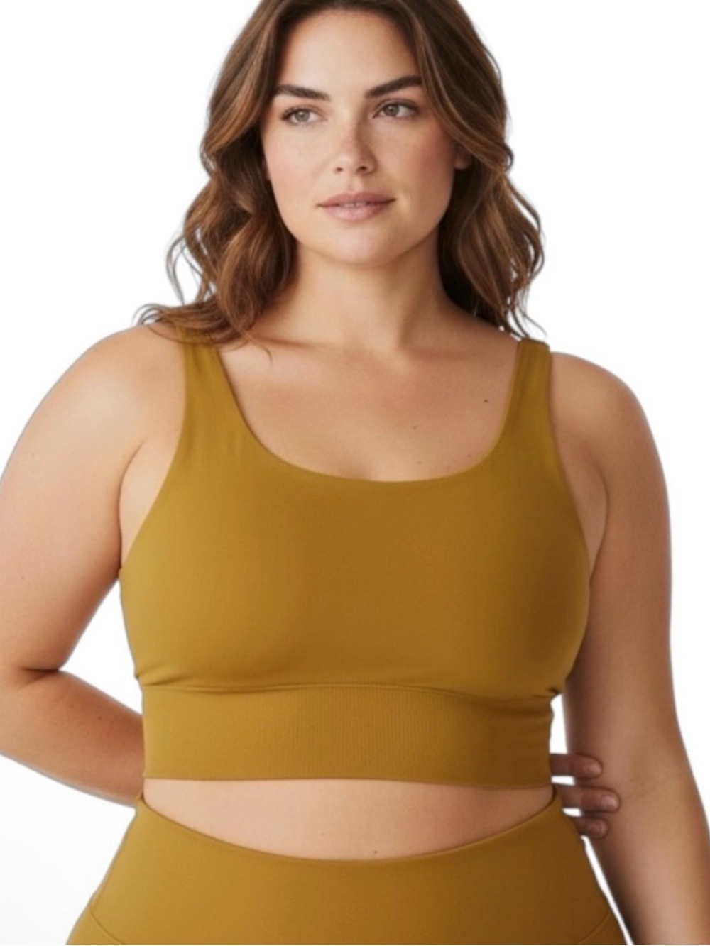 Old Navy Active Women’s 2X Mustard Yellow Sports Bra
